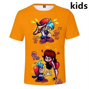 メンズTシャツ2〜14歳のキッズTシャツゲーム金曜日の夜3DプリントTシャツ男の子女の子ショートスリーブシャツChildren C213i