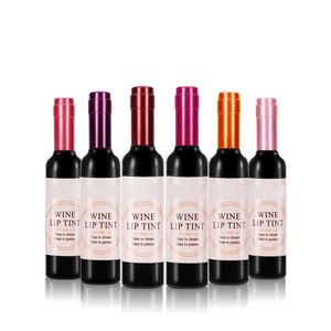 Lipstick 6pcs Wine Lip Tint Lipstick Set Wine Bottle Lipgloss Waterproof Long-Lasting Liquid Lip Gloss Cosmetic Makeup For Women Girls 231020