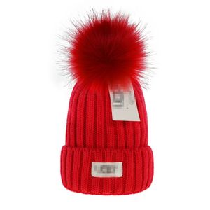 Chapéus de designer de moda masculino e feminino uug gorro inverno malha térmica chapéu de marca de esqui gorro de alta qualidade xadrez crânio chapéu luxo quente boné G-4