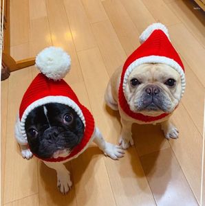 Abbigliamento per cani Cappello natalizio per gatti divertenti Abiti adorabili per animali domestici per cani Scaldainverno in maglia carino Accessori per copricapo Snood