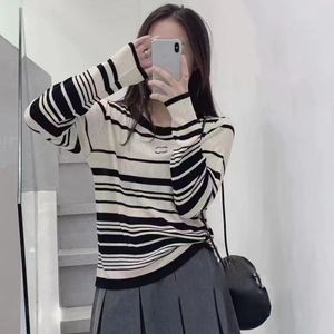 23 Autumn and Winter New High Version of Knitwear Loose Thin Lazy Wind Letters In the Long Pullover Tröja Women