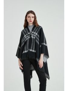 Color Block Tie Dye Velvet Hasp Hooded Shawl