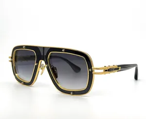 Modische, beliebte Designer-Sonnenbrille für Herren und Damen, klassische Vintage-Sonnenbrille mit Metallrahmen, doppelschichtiges Linsendesign, Avantgarde-Trendbrille im Anti-Ultraviolett-Stil, wird mit Etui geliefert