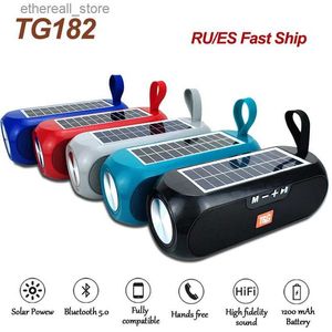 Cep Telefon Hoparlörleri Taşınabilir Sütun Kablosuz Bluetooth Uyumlu Hoparlör Stereo Müzik Kutusu Güneş Boombox MP3 Hoparlör Açık Hoparlörler Q231021