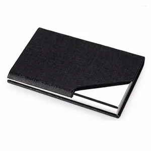 Card Holders Aluminum Alloy Women Holder With Magnet Cover Metal Men's Business Id Case Box