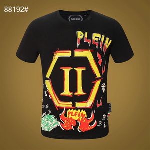 Plein urso t camisa dos homens designer tshirts roupas de marca strass crânio masculino camisetas clássico alta qualidade hip hop streetwear ts240w