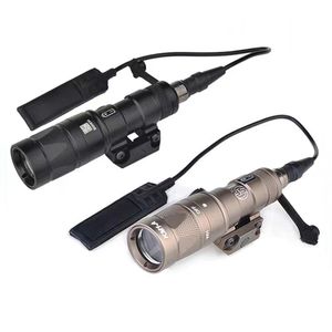 Taktiska tillbehör Jingming M4 M16 HK416 AR15 ficklampa M300W med Rail Rat Tail Crown Tail Cover Dual Control Mini Portable Torch