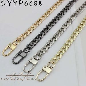 Väskdelar Tillbehör High-End Bag Chain Accessories Bag Chain Metal Chain Female Bell Belt Diagonal Cross Shoulder Portable Flat Chain Single Buy 231020