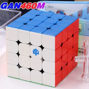 Cubi magici Cubo magico 4x4 GAN 460 M 460M 4x4x4 GANCUBE WCA Gioco educativo Twist StickerlesS Magnete MAGNETICO Giocattoli logici SPeed Cubo 231019