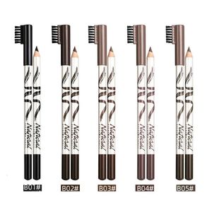 Eyebrow Enhancers 12pcs/lot Makeup Eyebrow Pencil Eyebrow Marker Waterproof Eyebrow Tattoo For Eyebrows 5 Color Enhancer Dye Tint Pen Long Lasting 231020