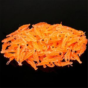 Yemler 100 PCS Yumuşak Silikon Karides Balıkçılık Yemleri 2.7cm 0.3G Küçük Açık Yeşil Tatlı Su Balıkçılık Kızdırma Karides Yem Sazan Balıkçılık Pesca 231020