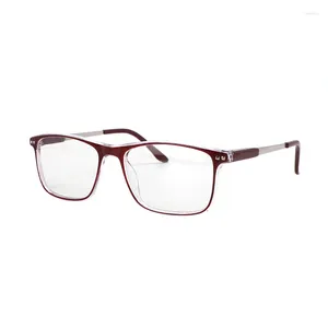 Sunglasses Fashion Bussiness Anti Blue Ray Glasses Comfortable Durable Rectangular Frame Spring Leg Men And Women Computer