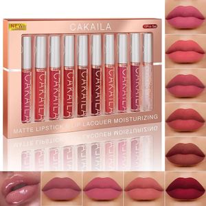 Lippenstift 10-teiliges Lippenstift-Set Make-up für Frauen Wasserdicht Langlebige Kosmetik Koreanisches Make-up Matter Lippenstift 231020