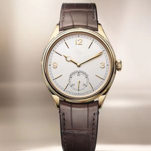 새로운 디자이너 기계식 Cellini 시계 고품질 Geneve 시계 브라운 스트랩 시리즈 자동 Reloj Small Dial Men Wristwatches 방수 Sapphire Original.