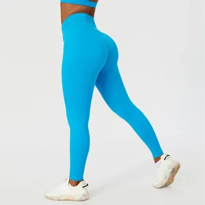 Active Pants V Waist Front Leggings Women Push Up Butts Yoga Bottoms Quick Dry Fitness Sportswear Workout Clothing Ropa Deportiva Mujer Gym