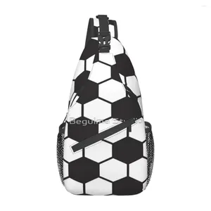 Duffel Bags Futbol topu desen göğüs çantası tatil polyester kumaş hediye güzel özelleştirilebilir