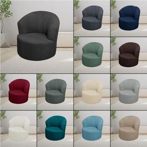Chair Covers Swivel Barrel Cover Comfy Accent Modern Bucket Arm For Living Room Bedroom Office