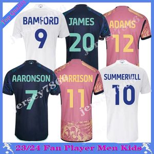 23 24 24 Bamford Llorente Rodrigo Soccer Jerseys 2023 2024 Adams Aaronson Harrison Sinisterra James Kit Kit Football Shirt S-4xl