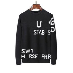 2023 Nya Europa Kvinnor och herrar Designer Tröjor Retro Classic Luxury Sweatshirt Men Arm Brev Broderi Rund hals Bekväm högkvalitativ bygel