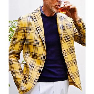 Męskie garnitury Blazers Casual Slim Suit Pojedynczy wiersz Dwa przyciski Big Pocket Jacket Top Man 231019