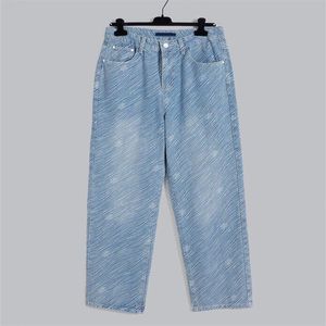 Calças masculinas plus size jeans completo estampado carta impressão feminina hip-hop moda casual calças t644