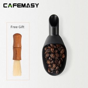 Coffee Scoops CAFEMASY Mini Coffee Bean Scoop Coffee Bean Shovel Measuring Spoon Coffee Tools Coffee Measuring Container kitchen accessories 231018