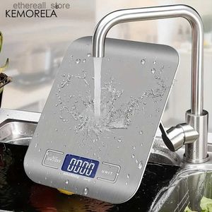 Bathroom Kitchen Scales 10 5Kg 1g Kitchen Scale digital Stainless Steel Weighing Scale Food Diet Postal Balance Measuring LCD Electronic Scales Q231020