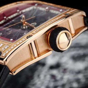 Relógio de pulso mecânico automático richrd mileres, masculino/feminino, série rm023 18k, ouro rosa, diamante original, moda WN-ACW2 xtut8