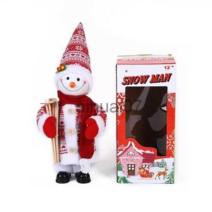 クリスマスの装飾エレクトリックサンタクロース雪だるまの装飾クリスマスお祝い子供のおもちゃクリスマスギフトエレクトリックスイングマンx1020
