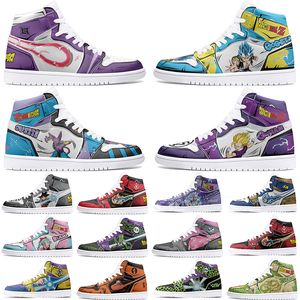 Die neuen maßgeschneiderten Schuhe DIY Sport Basketballschuhe Männer Frauen Anime Charakter Anpassung personalisierte Trend Mode Outdoor Basketballschuhe 1s