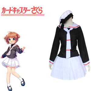 Cosplay Card Burtor Kinomoto Sakura Japońskie anime Cosplay Cosplay Girls School Mundurs Full Set Sailor Costume for PartyCoblay