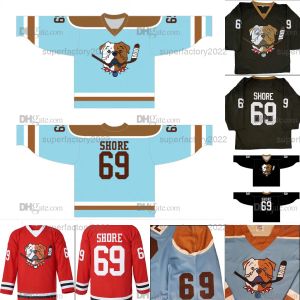 CUSTOM Jerseys 69 Shoresy Sudbery Blueberry Letterkenny Hockey Jersey Black Blue Red Custom Number Any Name