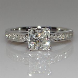 Choucongeternity Jewelry 1 5ct 5a zircon CZ 925 Sterling Silver Women Engagement Wedding Band Ring SZ 4-10 Gift185m