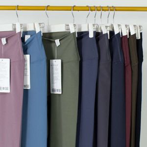 lu align lu yoga pant women pantsハイウエストの恥ずかしさ足首の長さのレギンスシップスポーツパンツを調整する