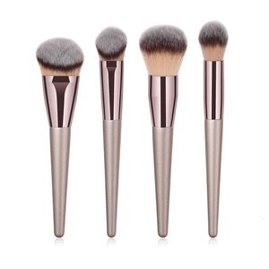 Lipstick 4pcs Makeup Brush Set Foundation Powder Blush Blusher Blending Concealer Contour Highligh Highlighter Face Beauty Make Up Tool 231020