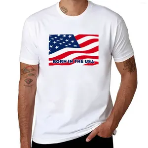 Herrpolos i USA T-shirt Sommarkläder hippie frukt av vävstolar T-skjortor