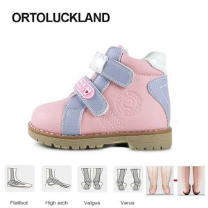 Туфли на плоской подошве Ortoluckland, детская обувь, ортопедические повседневные ботинки для девочек и мальчиков, весенне-осенняя обувь для бега с ортической стелькой 231019