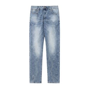 Fashion Men's Jeans 2023 Luis Men's and Women's Embroidered Decorative Pants Letter Logo Zipper Jeans vuttonity 02-01