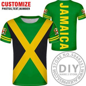 Jamajka flaga narodowa T-shirty Jamajka People's T-shirt moda styl etniczny swobodny sport harajuku luźne t-shirt top clothe216o