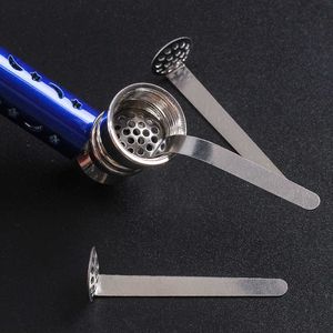 Manico per pipa da fumo riutilizzabile, filtro per schermo, taglia tabacco, pressione, 12 mm, 15 mm, 18 mm, rete metallica, bruciatore a rete di combustione, per fumo di erbe secche, portasigarette, strumenti per ciotola.