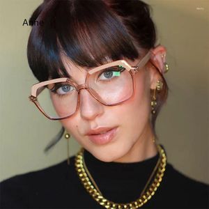 Solglasögon Anti Blue Light Glasses Women Fashion Designer Spectakles Optical Frame Ladies Eyeglasses datorsäkerhetsglasögon