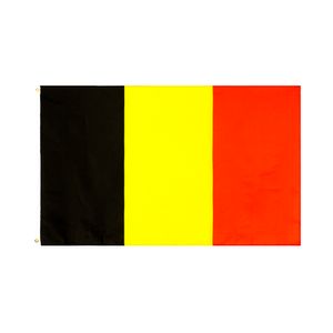 3x5fts 90x150cm Czarny żółty czerwony bel BE Belgijskie flagi narodowe Poliester Banner do indoor na zewnątrz Dekoracja Bezpośrednia fabryka hurtowa