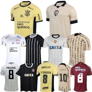 2023 2024 Corinthian Soccer Jerseys Home Away Yuri Alberto Paulinho 20 21 22 23 Camisetas de Footb Manto do Special M. Rojas Club Shirt Third Japan 10 Years