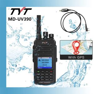 Walkie Talkie AES256 Kryptering TYT MD UV390 UV380 DMR VHF UHF Dual Band GPS IP67 Waterproof Digital 231019