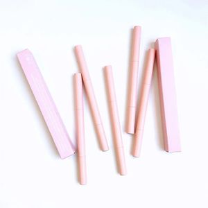 Melhoradores de sobrancelha Lápis de sobrancelha de marca própria de 5 cores com pincel estilo rosa em massa personalizado à prova d'água à prova de suor cosméticos caneta de sobrancelha maquiagem de pigmento 231020