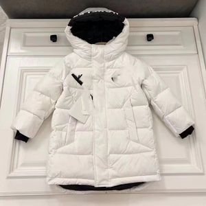 Criança para baixo casaco designer menina branco moda outwear conjuntos de roupas estilo inglaterra bebê meninos preto inverno neve casacos quentes roupas