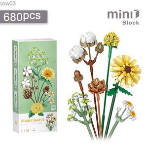 Blocchi Cactus Mini Building Blocks Fai da te Creativo Bonsai Succulente Simulazione Piante verdi Fiori Decorazione della casa Giocattoli per bambini Regali R231020