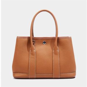 Bolsa de designer de luxo simples e elegante de um ombro crossbody bolsa feminina com uma camada superior bolsa de couro