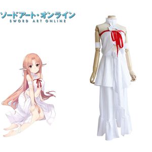 cosplay Yuuki Asuna Cosplay SAO Sword Art Online Popular Japanese Anime Skirt with Arm Ring Leggings Prison Dress Costumecosplay