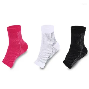 Men's Socks Foot Protection Wrist Male And Female Pressure Sheath Solid Color Sports Plastic Mid Tube